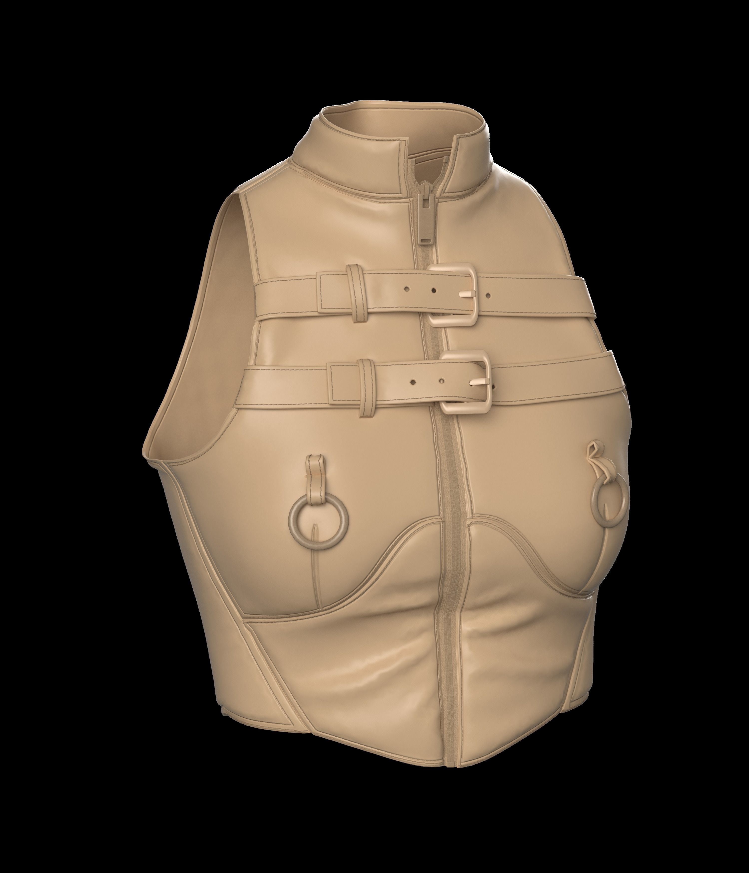 10 CROP TOP Low-poly 3D model_4