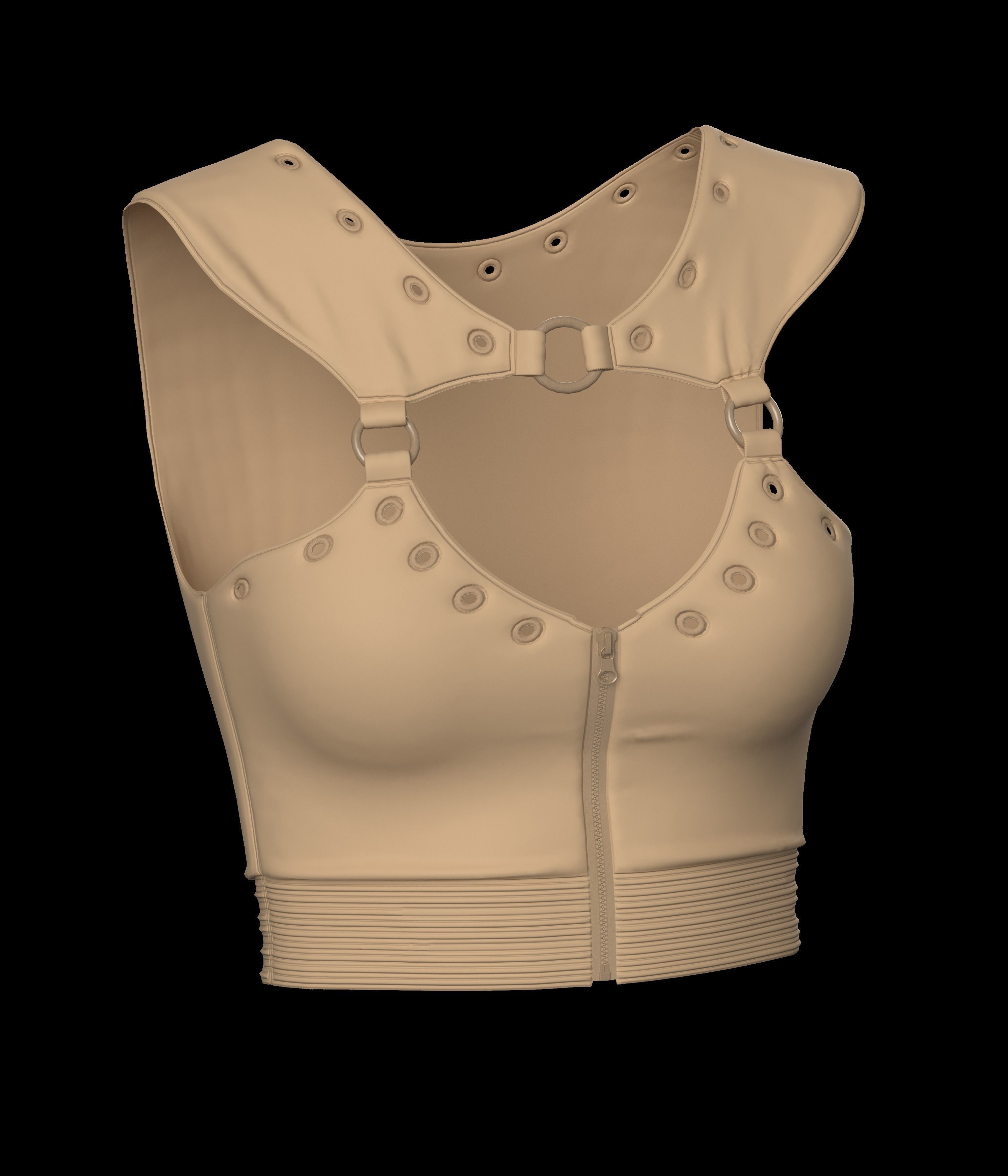 10 CROP TOP Low-poly 3D model_8