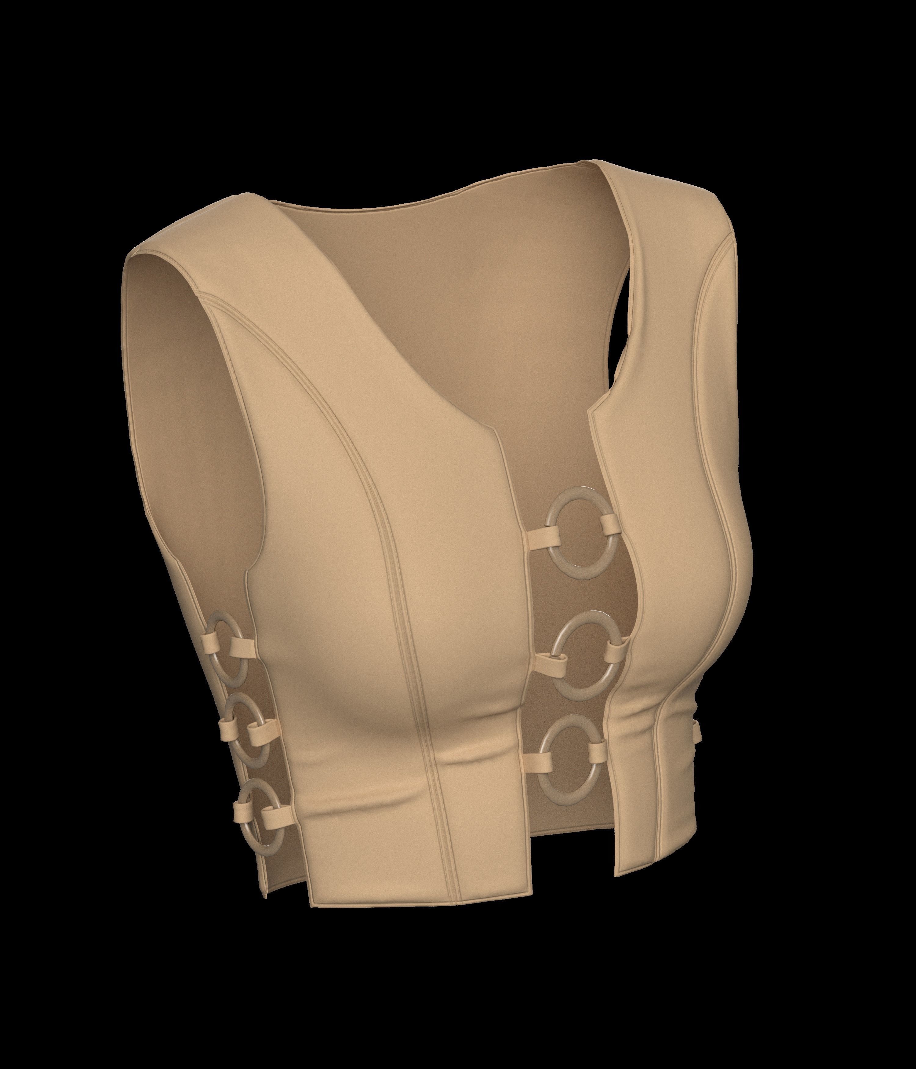 10 CROP TOP Low-poly 3D model_7
