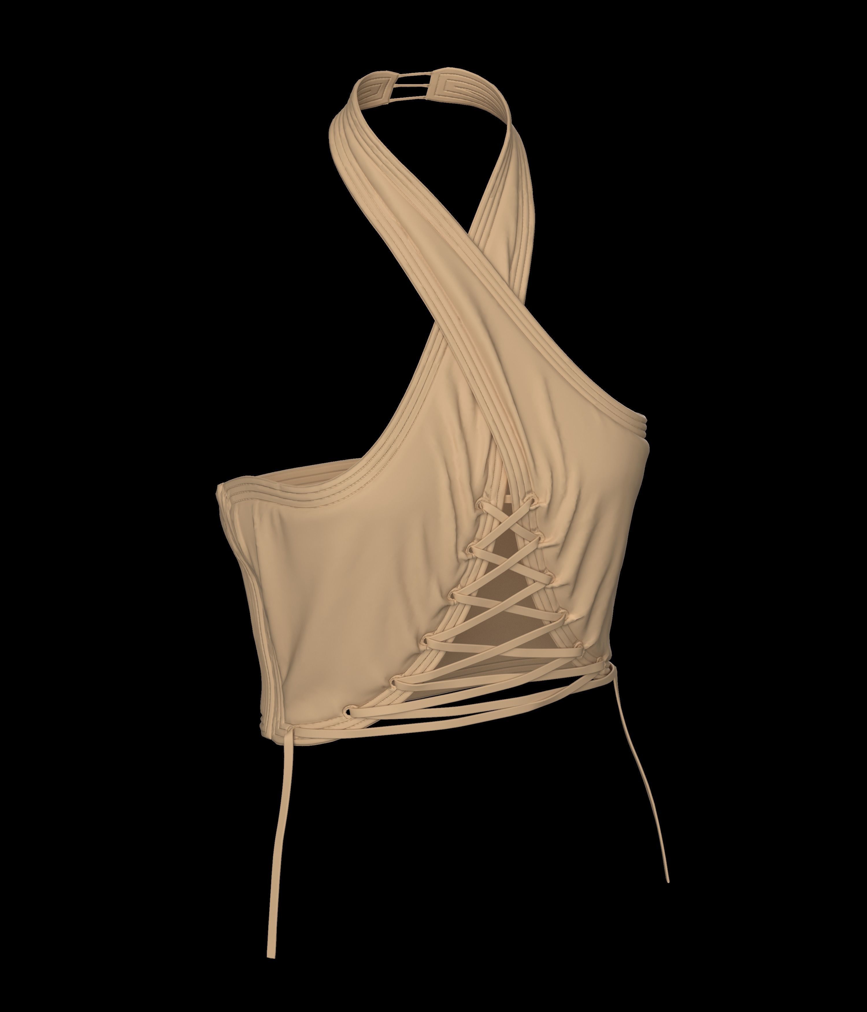 10 CROP TOP Low-poly 3D model_9