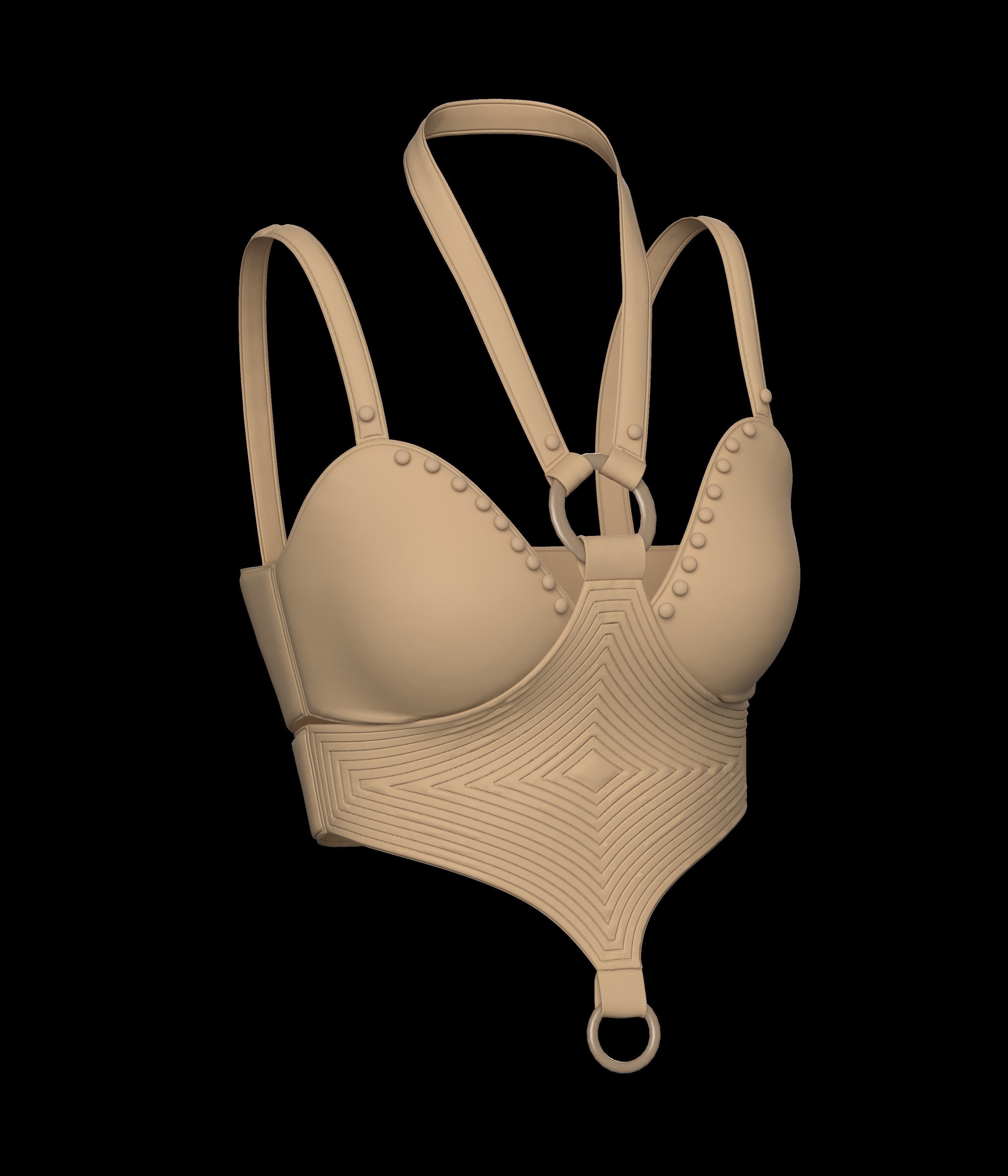 10 CROP TOP Low-poly 3D model_2