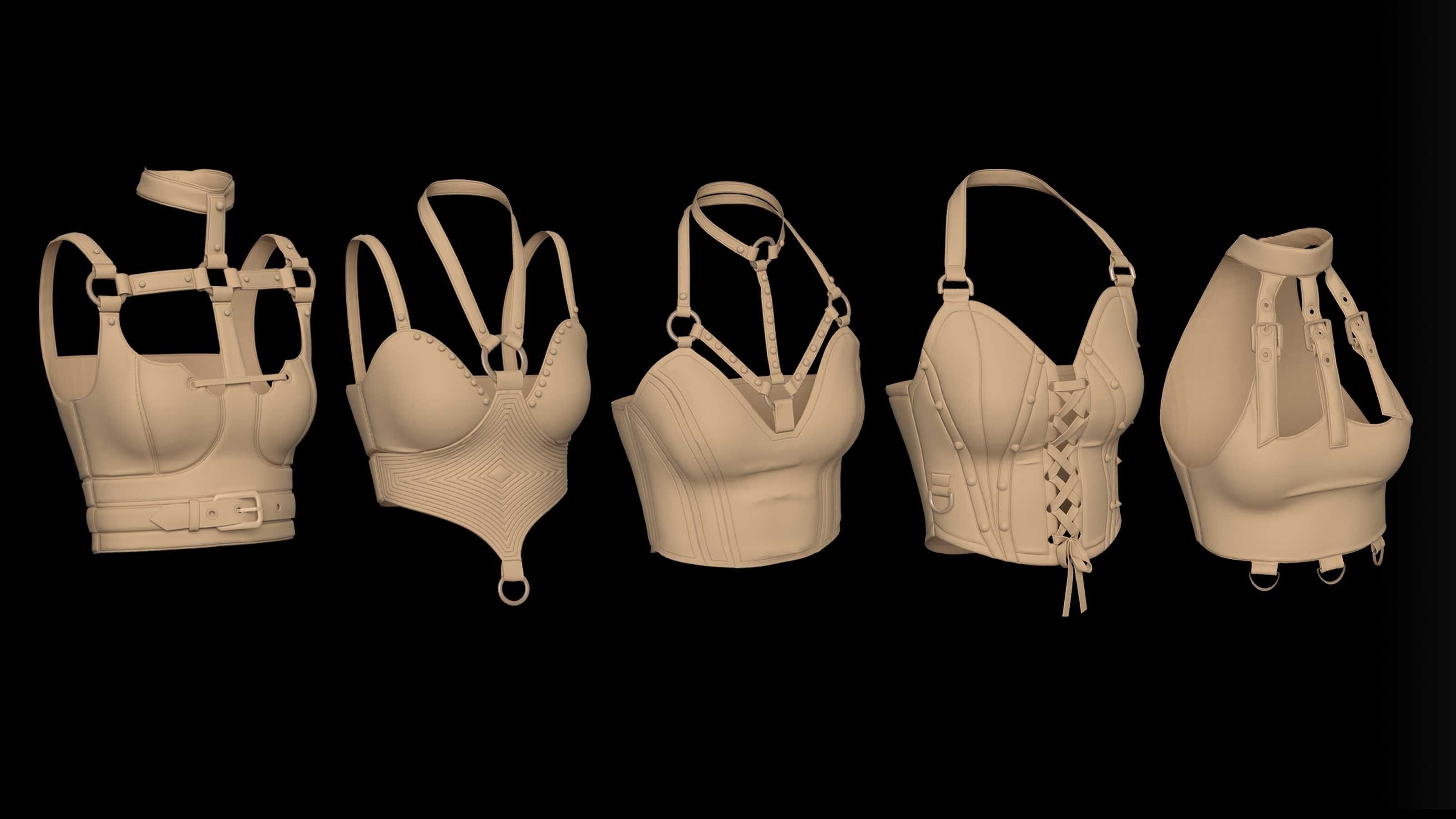 10 CROP TOP Low-poly 3D model_11