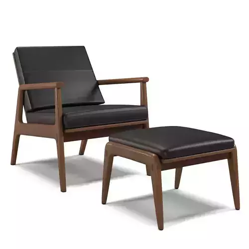 Fahmida Chair and Ottoman