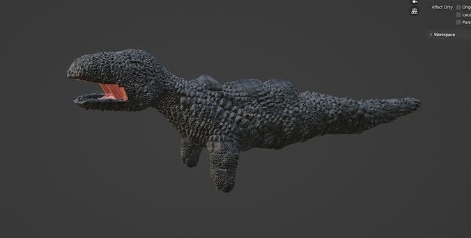 free sea monster titan model Free 3D model