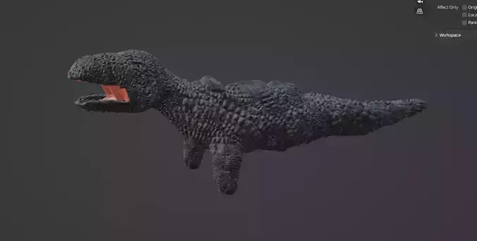 free sea monster titan model