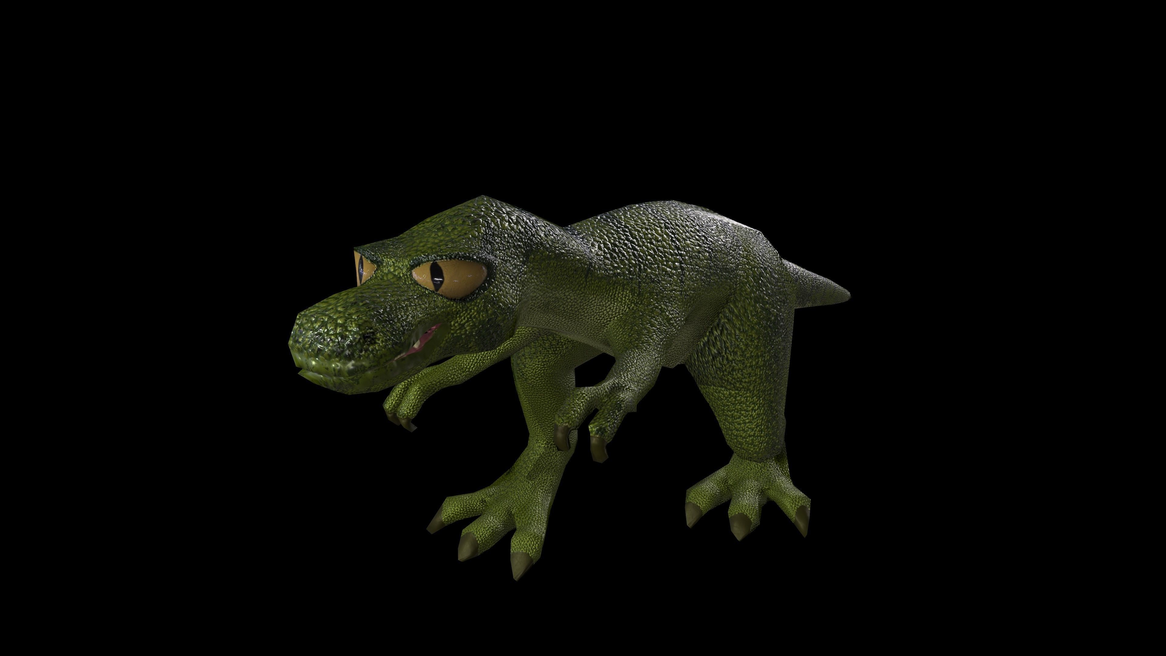 Dinosaur Tyrannosaurus Rex Low-poly 3D model_2