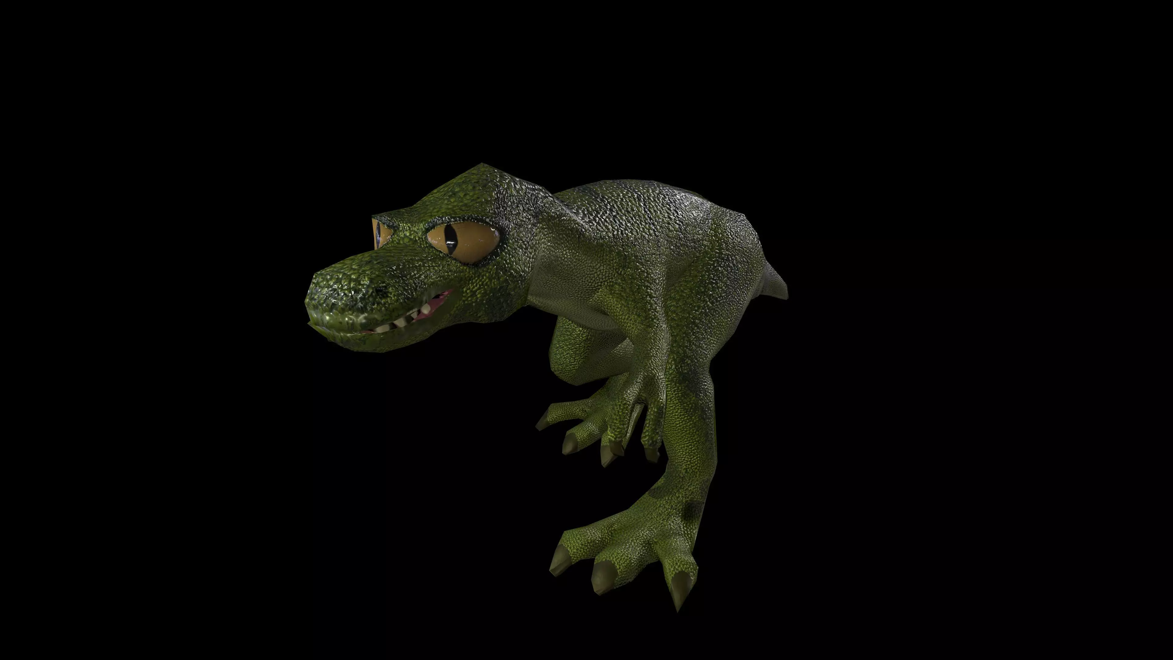 Dinosaur Tyrannosaurus Rex Low-poly 3D model_0