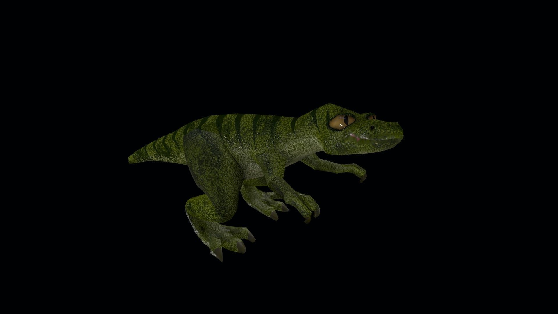 Dinosaur Tyrannosaurus Rex Low-poly 3D model_7