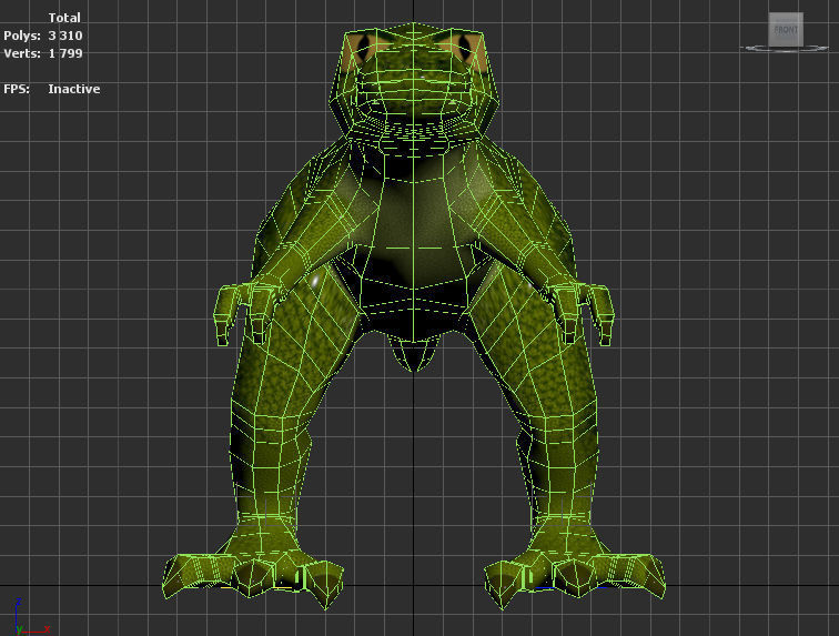 Dinosaur Tyrannosaurus Rex Low-poly 3D model_11