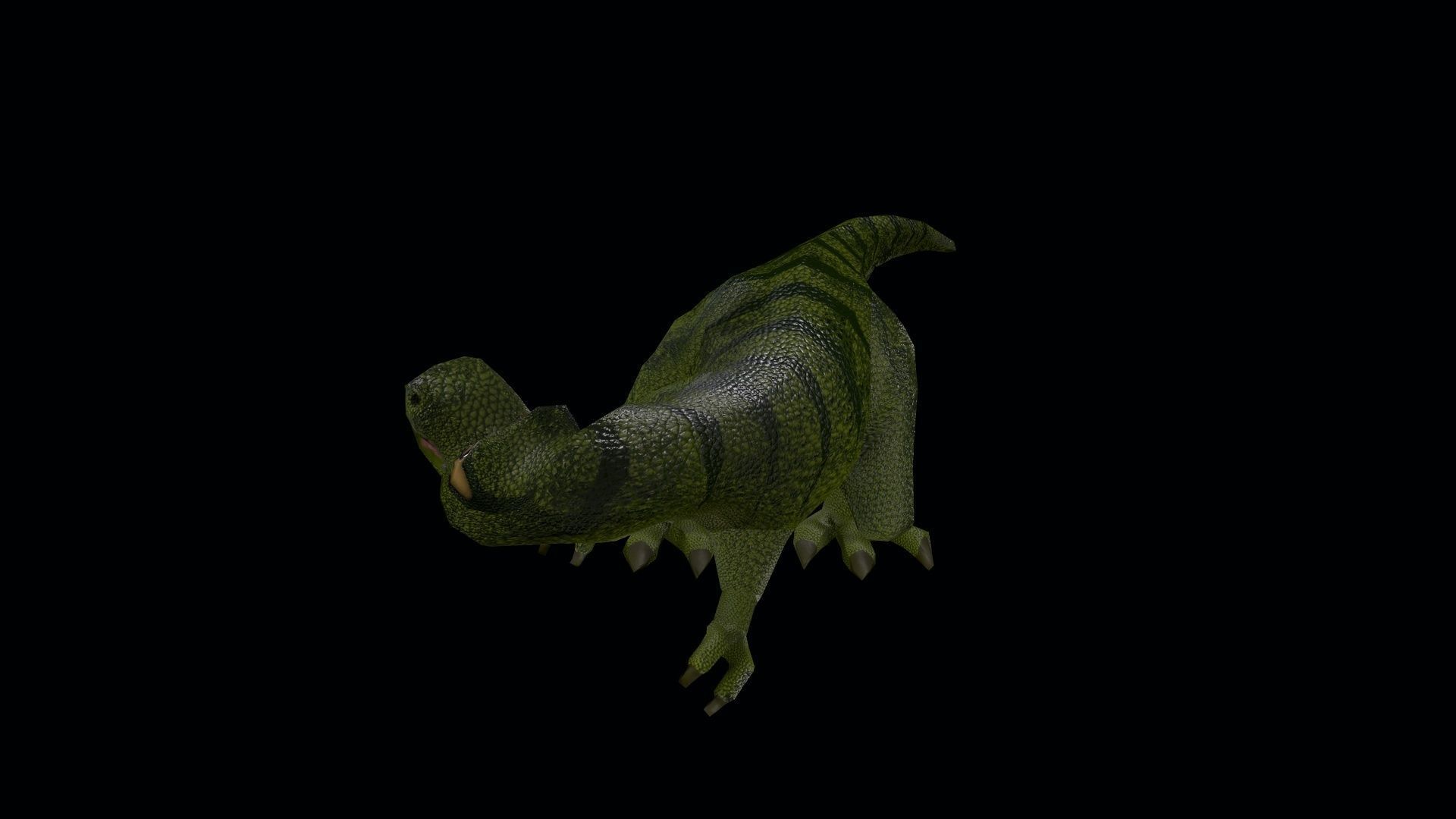Dinosaur Tyrannosaurus Rex Low-poly 3D model_8