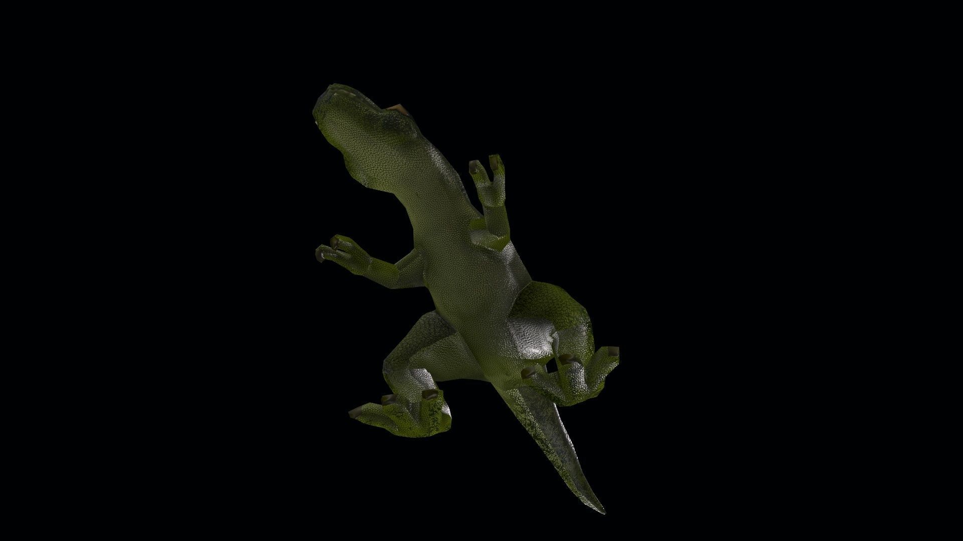 Dinosaur Tyrannosaurus Rex Low-poly 3D model_6