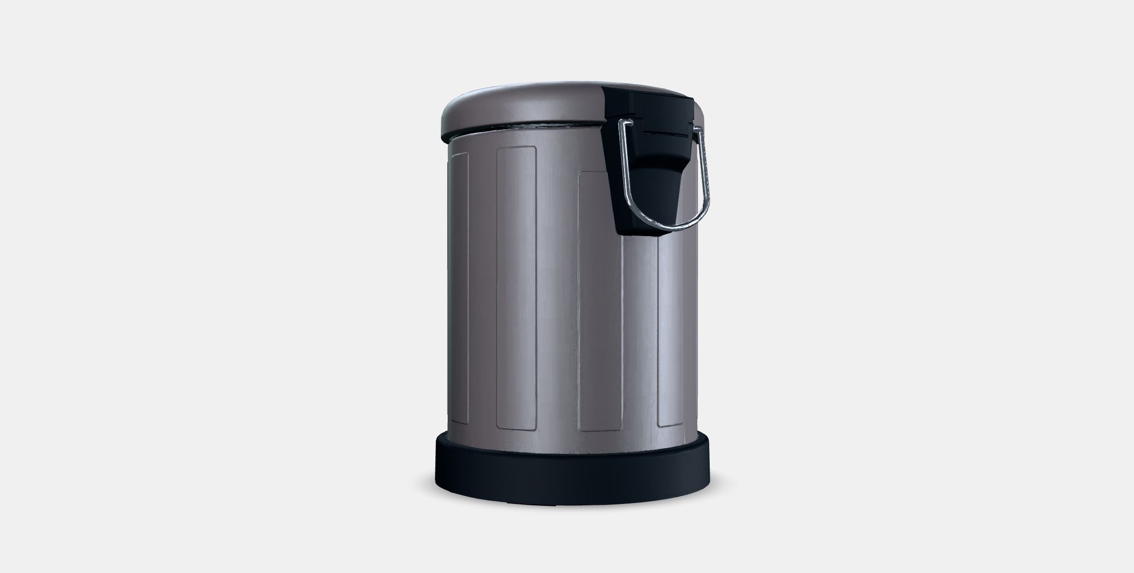 TOFTAN waste garbage can 1 Low-poly 3D model_16