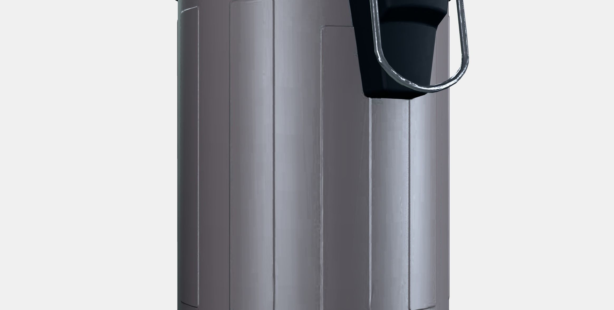 TOFTAN waste garbage can 1 Low-poly 3D model_4