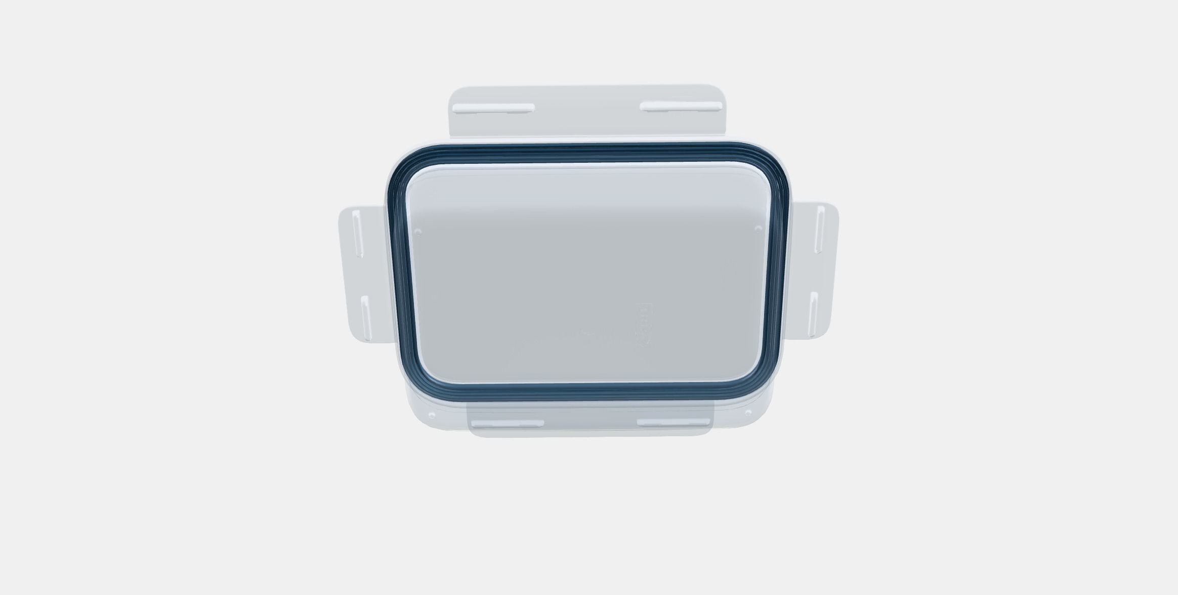 IKEA 365 storage container with lid Low-poly 3D model_6