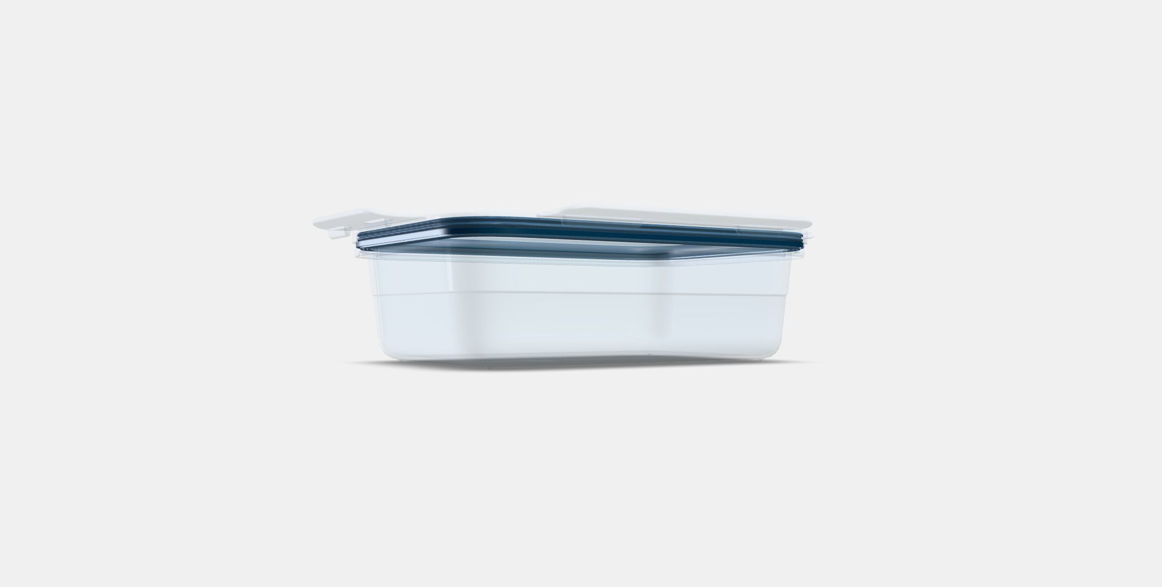 IKEA 365 storage container with lid Low-poly 3D model_2