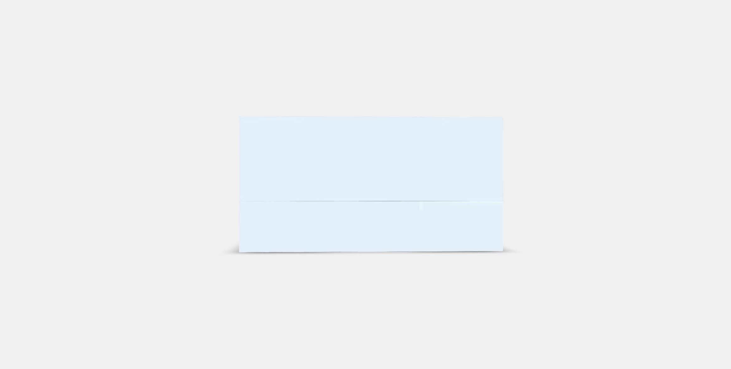 MALM high bed frame with 4 drawers Low-poly 3D model_14