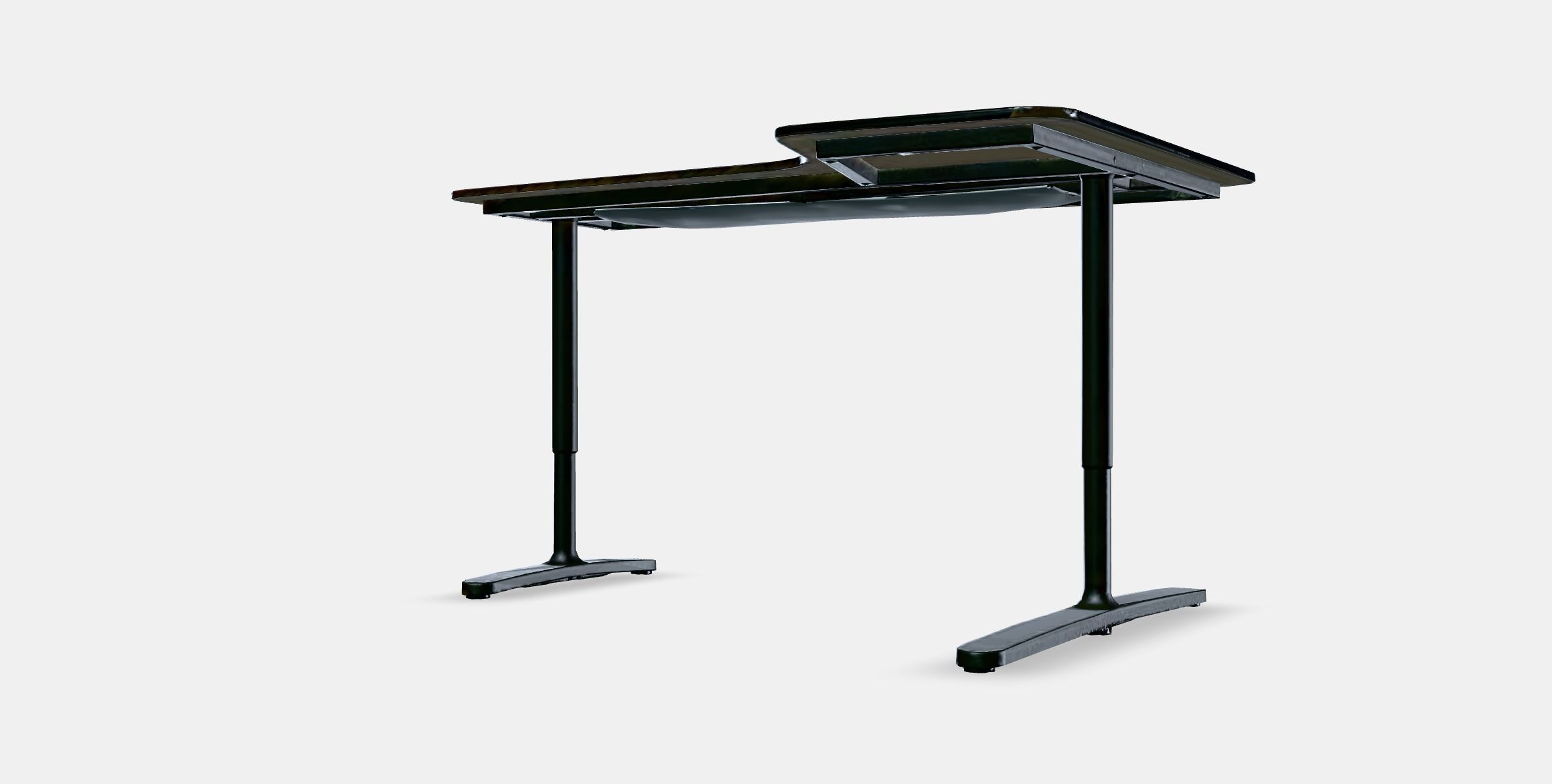 BEKANT corner desk right 4 Low-poly 3D model_13