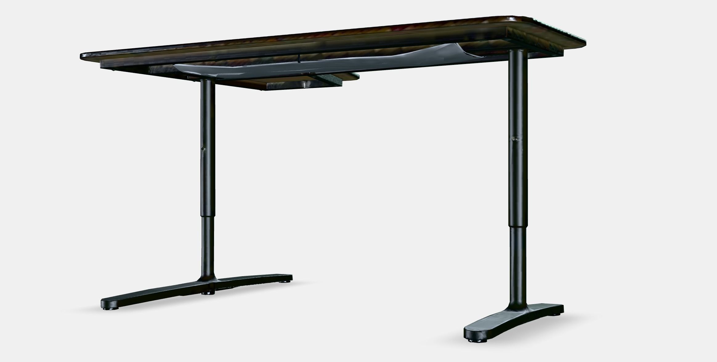 BEKANT corner desk right 4 Low-poly 3D model_6