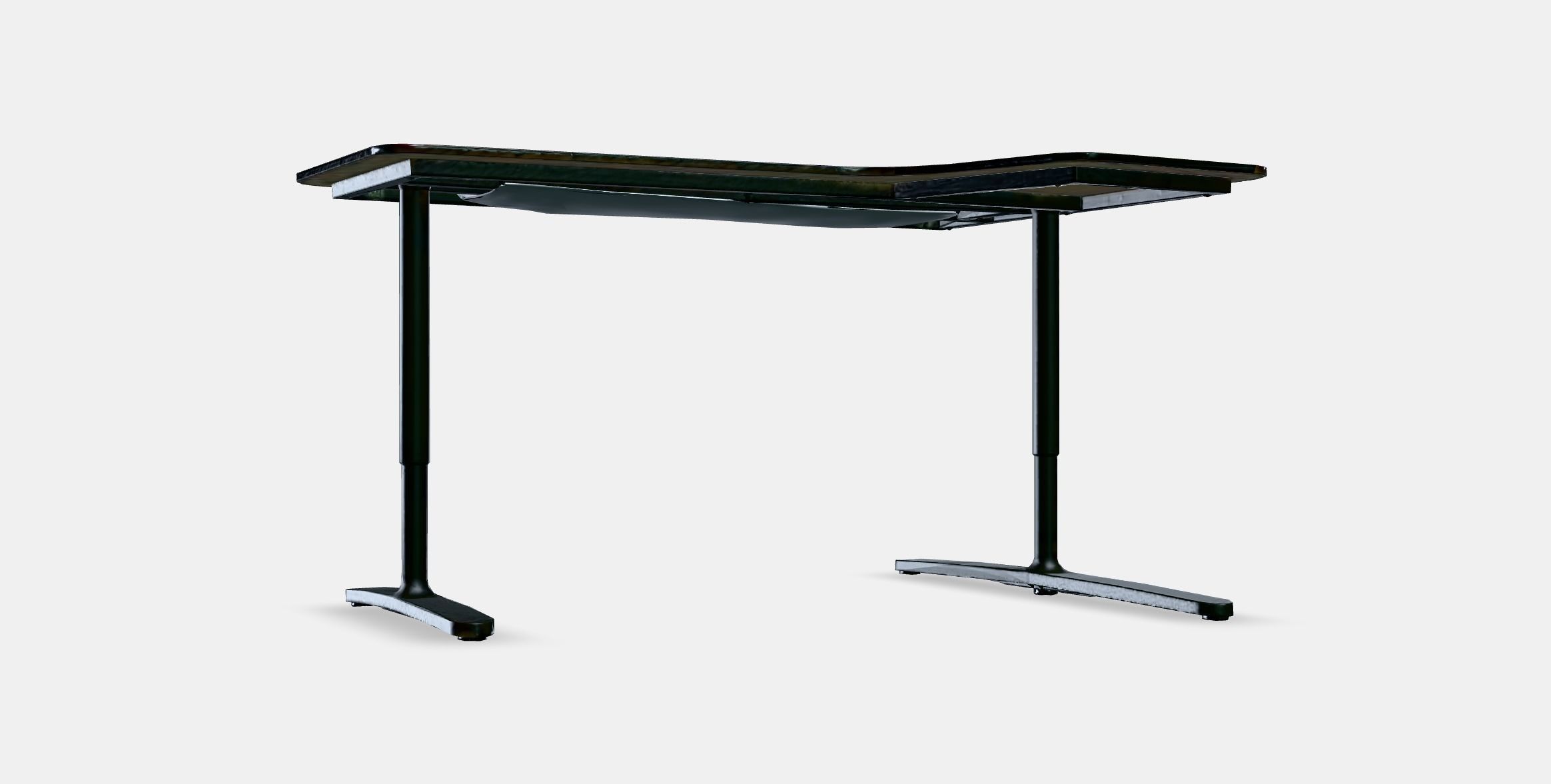 BEKANT corner desk right 4 Low-poly 3D model_9