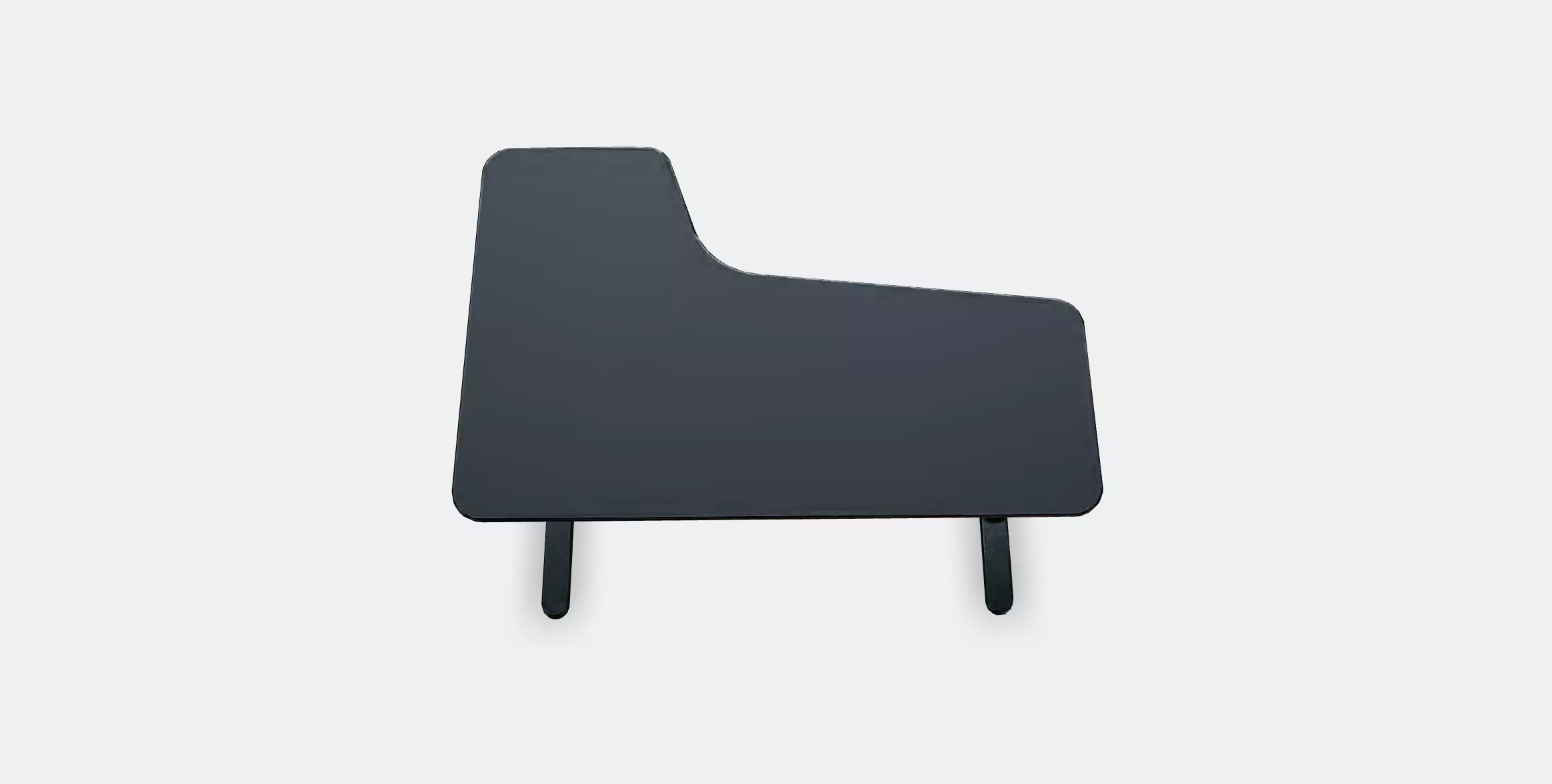 BEKANT corner desk right 4 Low-poly 3D model_0