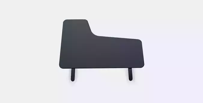 BEKANT corner desk right 4 Low-poly 3D model