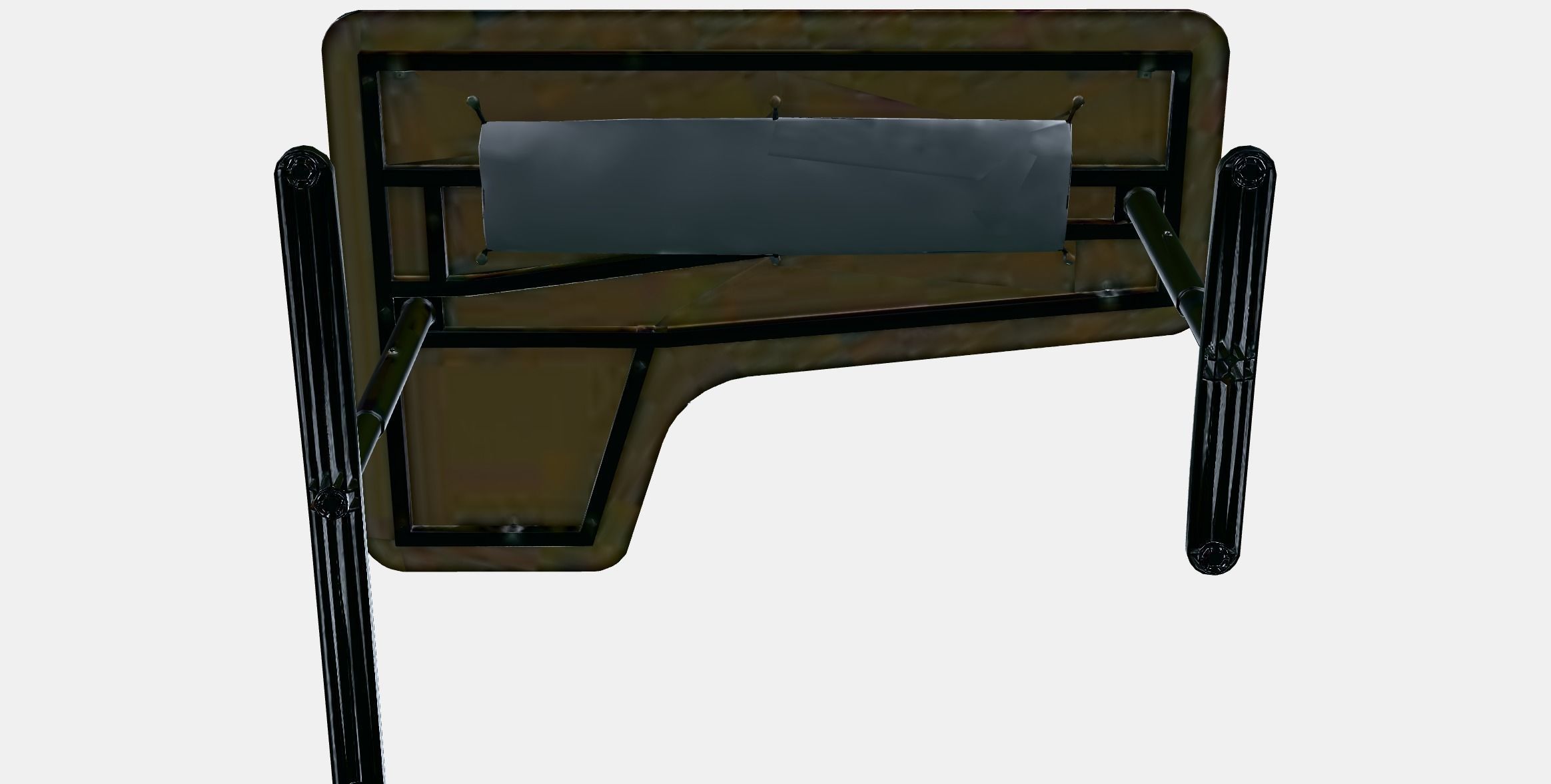 BEKANT corner desk right 4 Low-poly 3D model_8