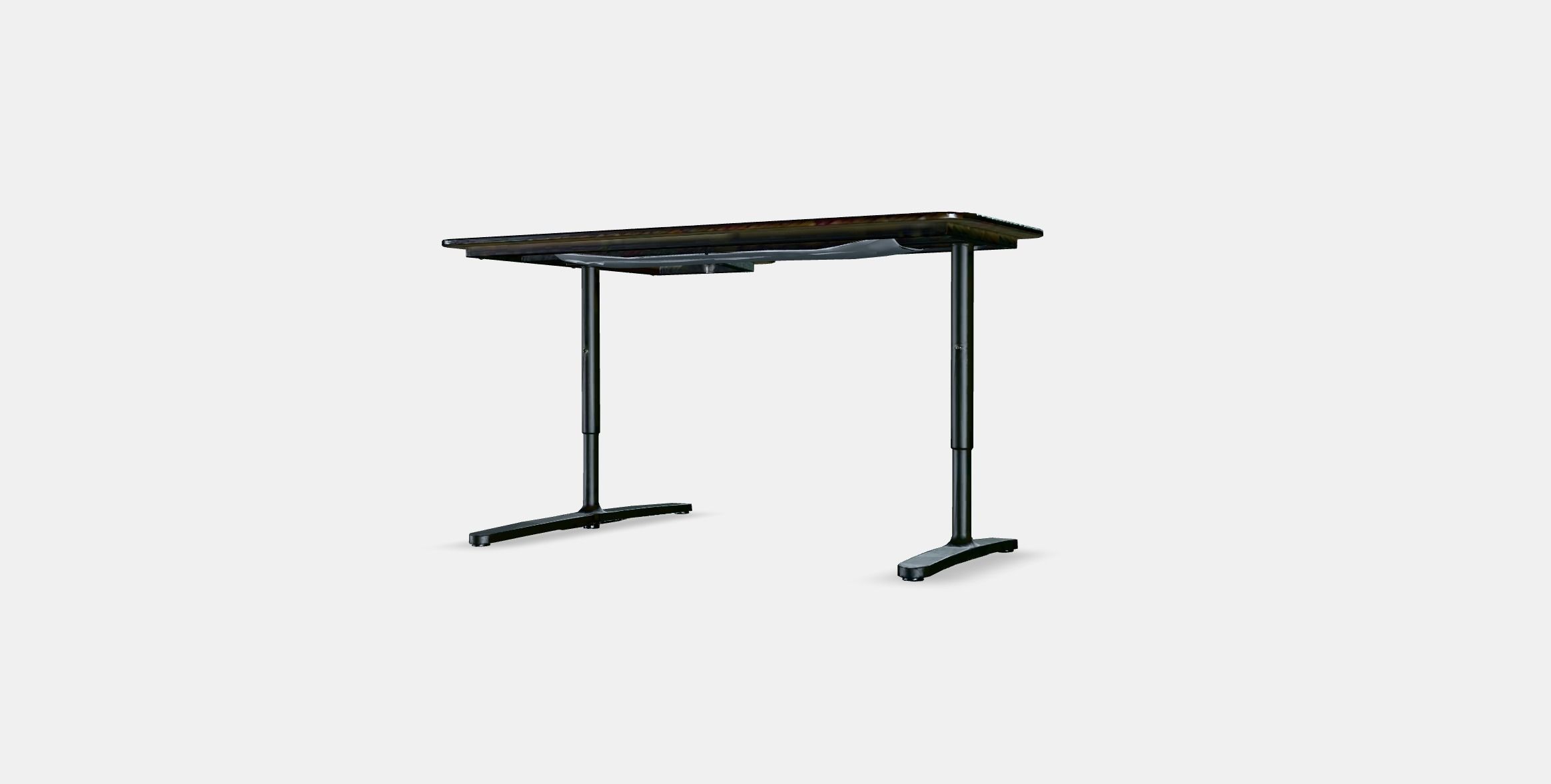 BEKANT corner desk right 4 Low-poly 3D model_5