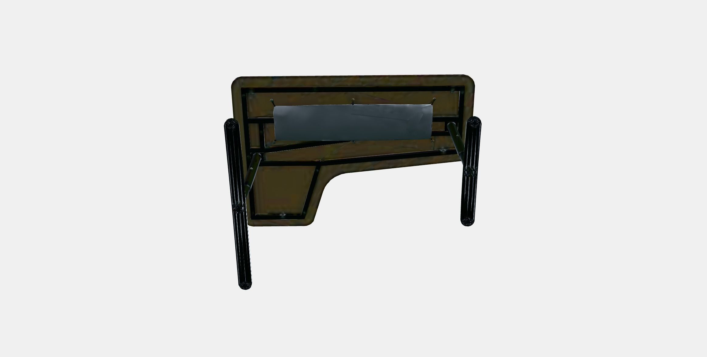 BEKANT corner desk right 4 Low-poly 3D model_7
