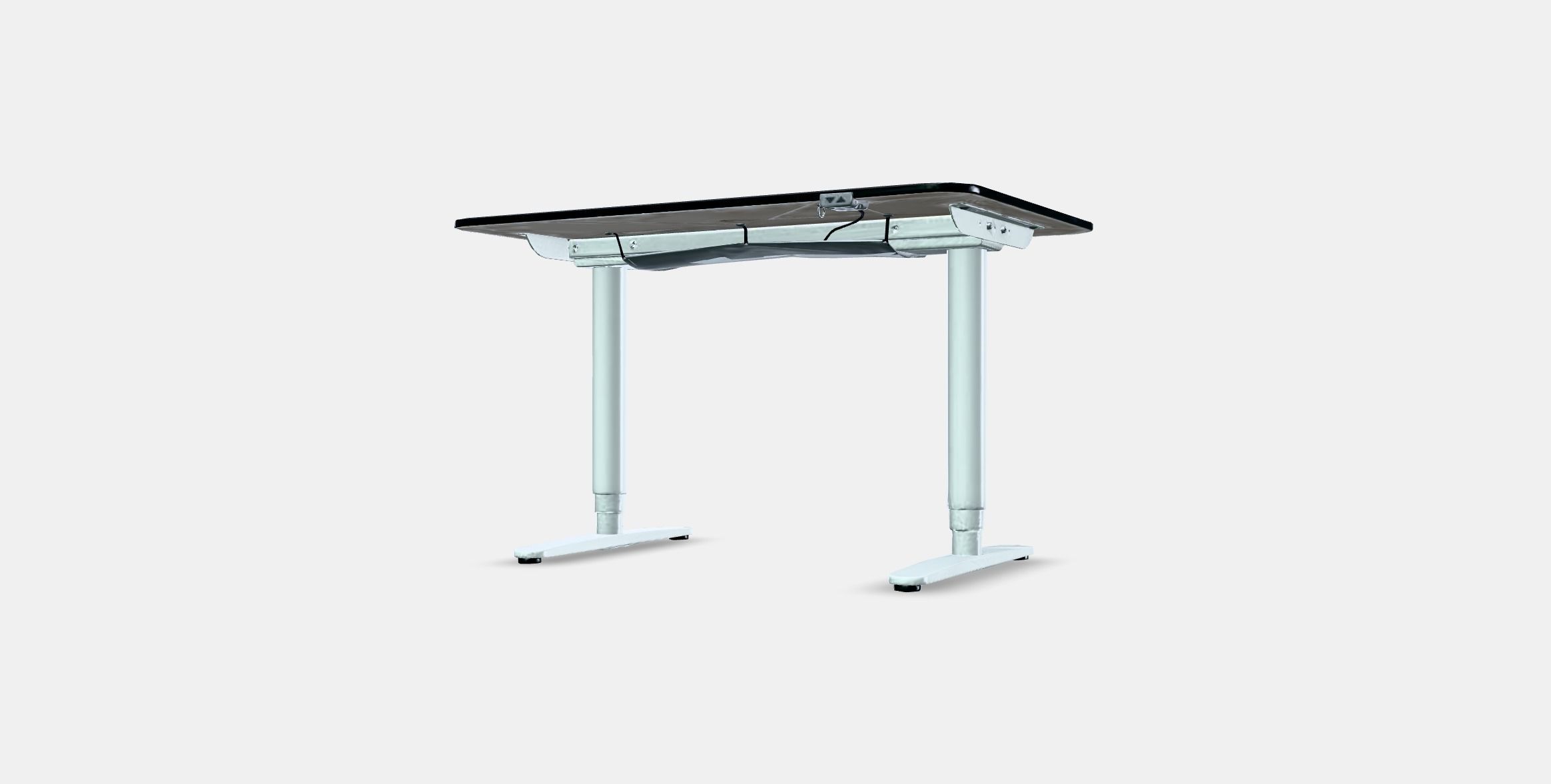 BEKANT desk sit-stand 7 Low-poly 3D model_12