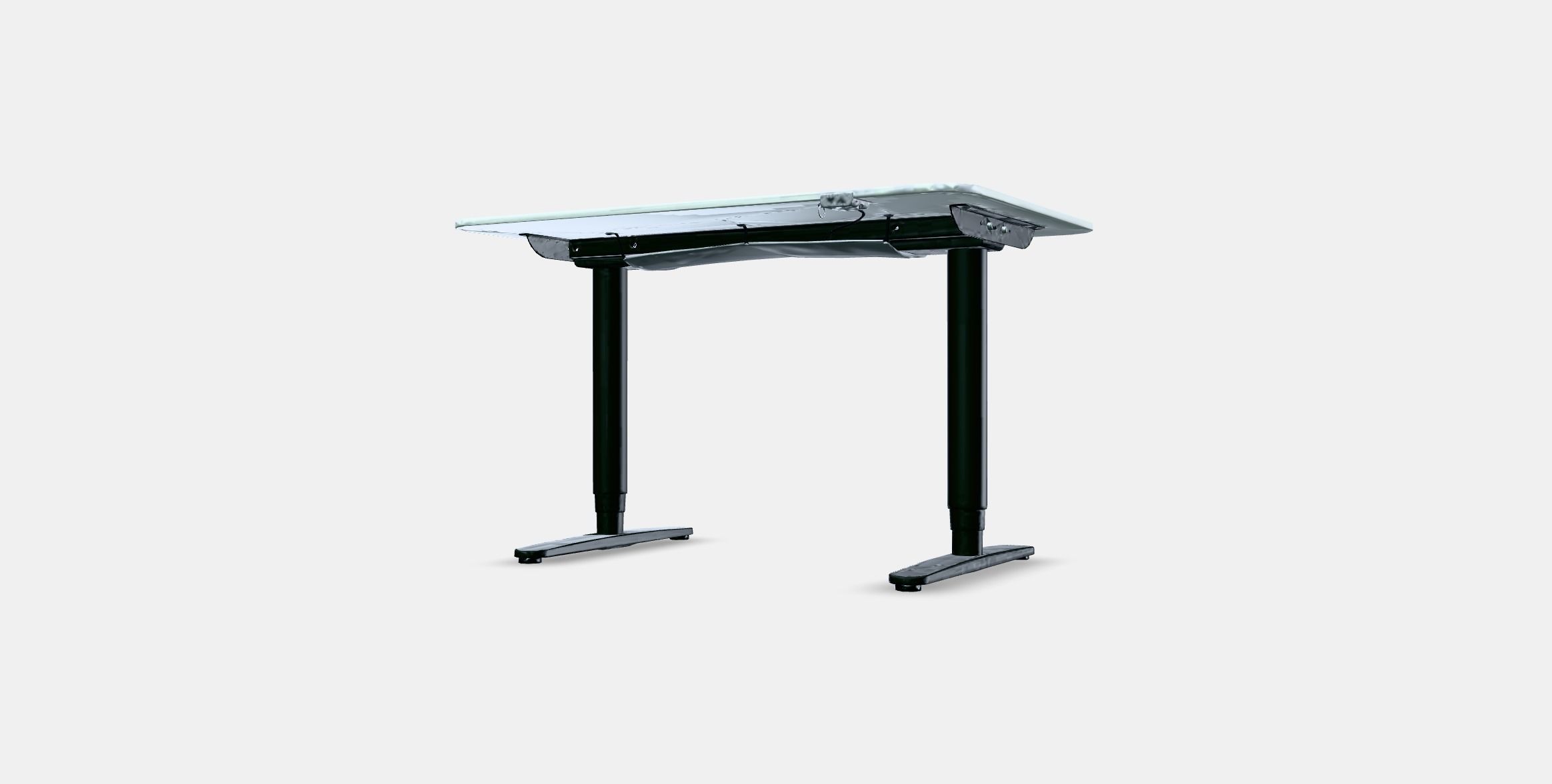 BEKANT desk sit-stand 8 Low-poly 3D model_12