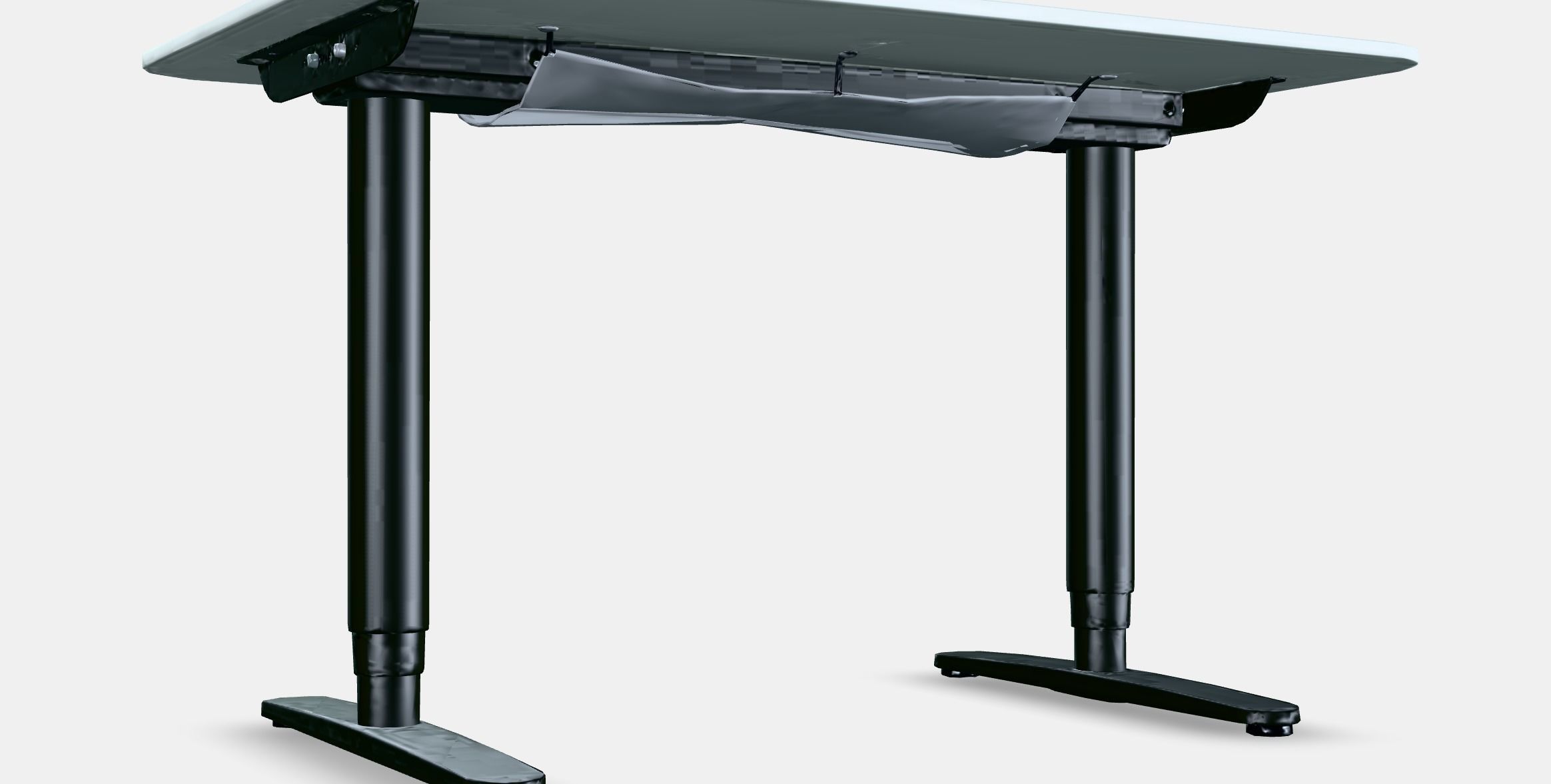 BEKANT desk sit-stand 8 Low-poly 3D model_2