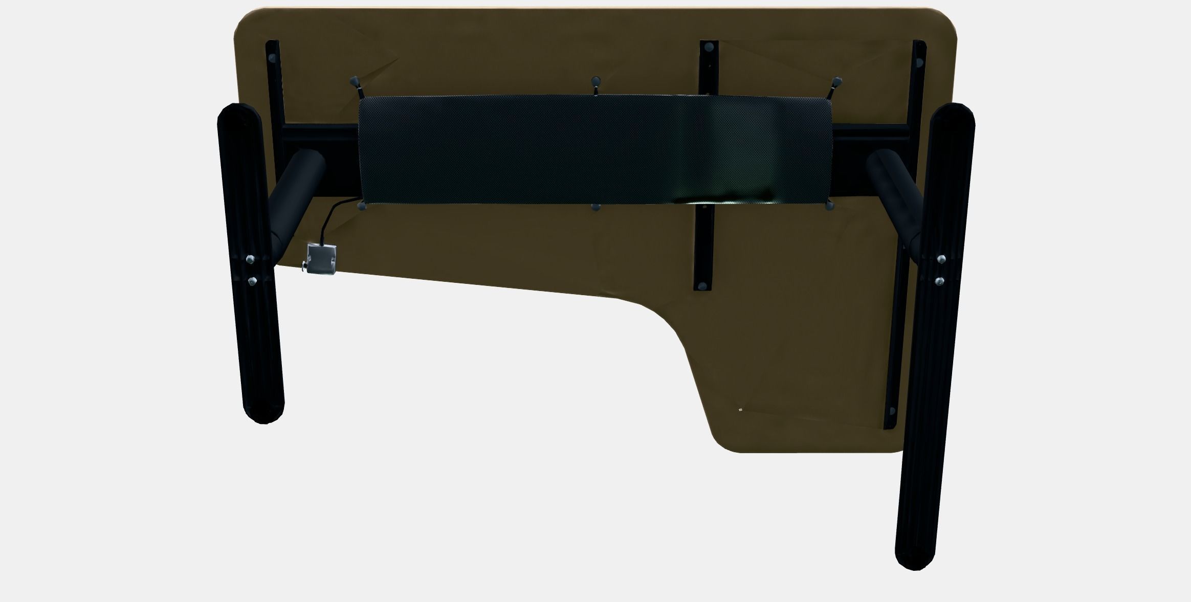 BEKANT corner desk left sitting--standing Low-poly 3D model_8