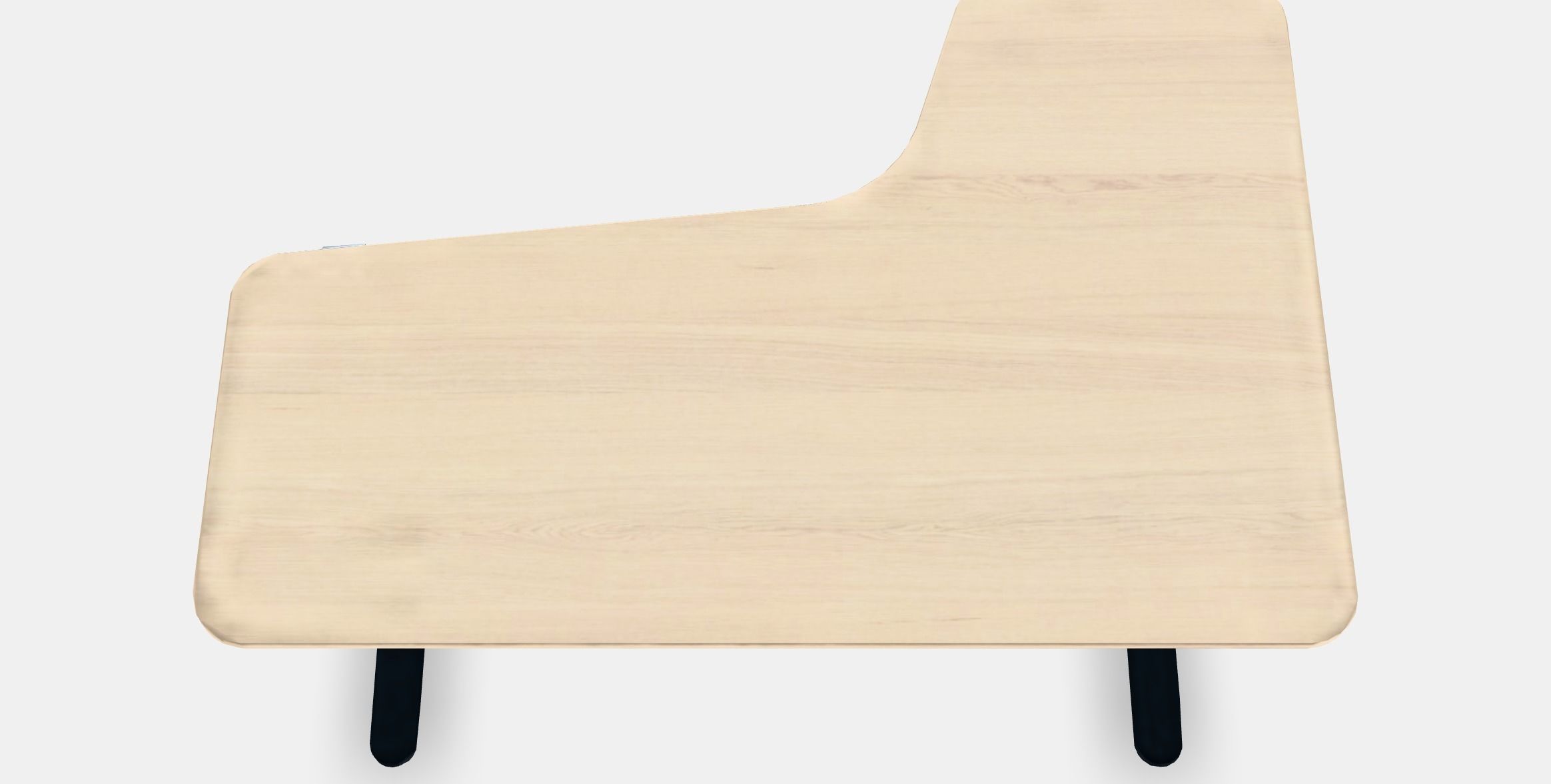 BEKANT corner desk left sitting--standing Low-poly 3D model_4