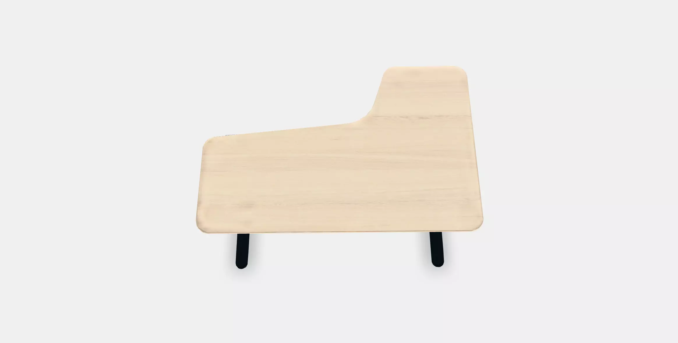 BEKANT corner desk left sitting--standing Low-poly 3D model_0