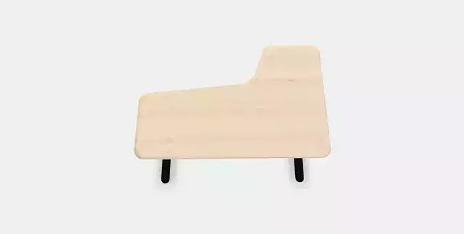 BEKANT corner desk left sitting--standing Low-poly 3D model