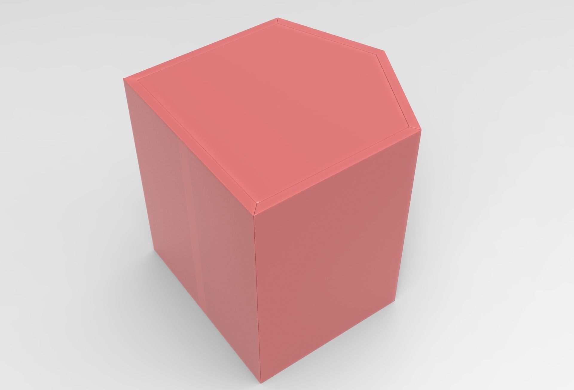 Hugo Nightstand Low-poly 3D model_1
