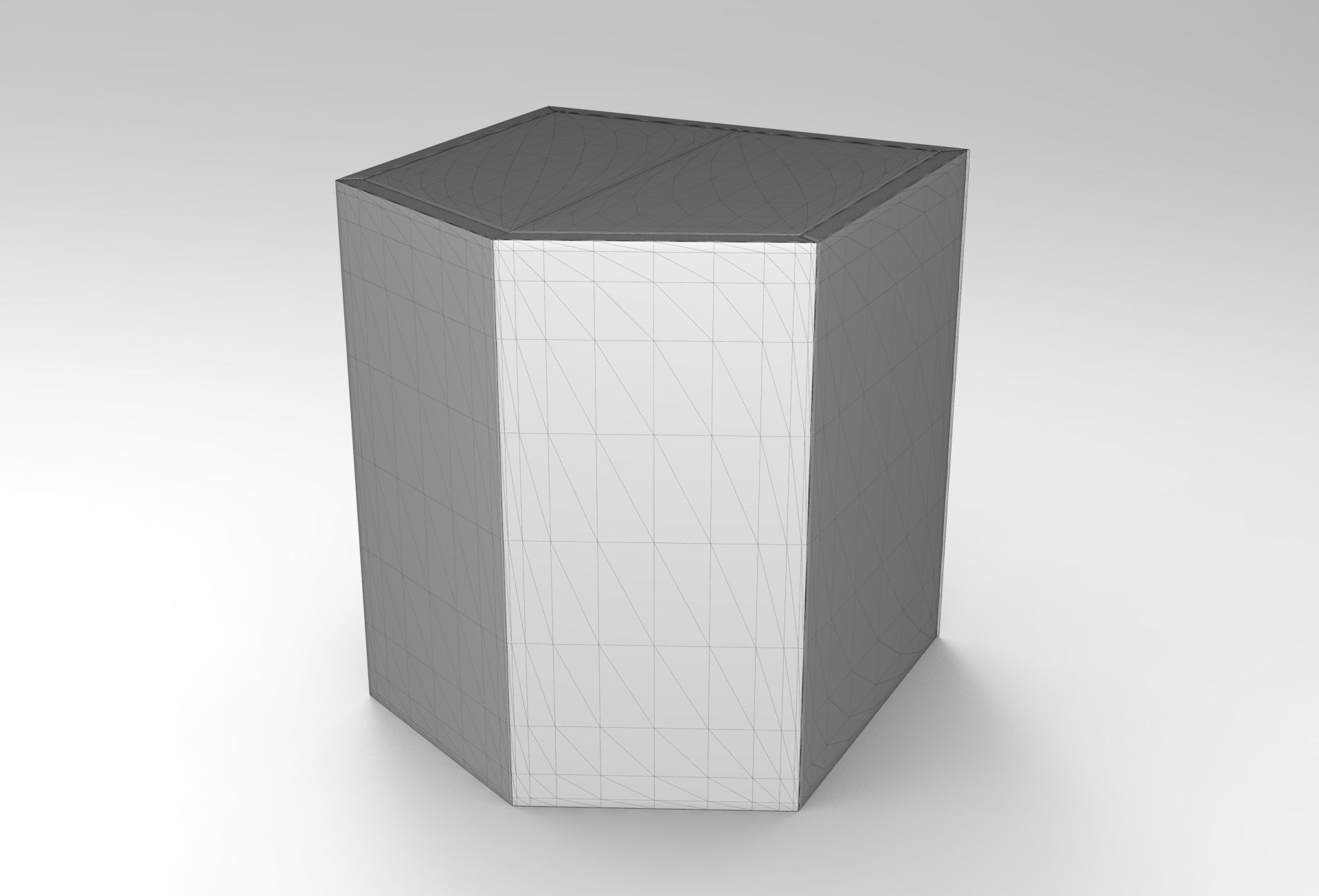 Hugo Nightstand Low-poly 3D model_5