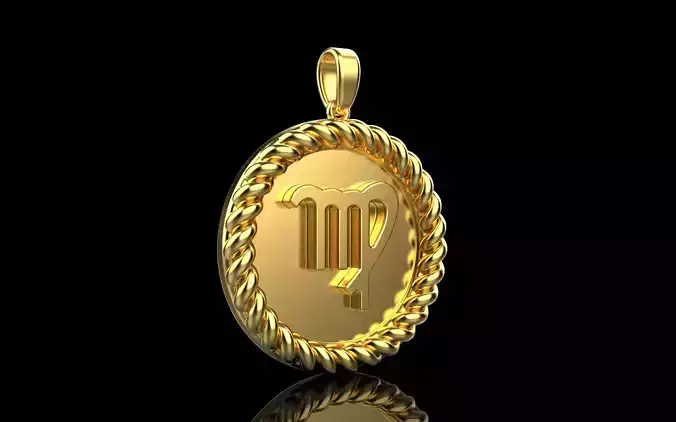 Zodiac sign virgo model 855 3D print model