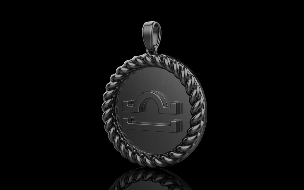 Zodiac sign libra model 856 3D print model_17