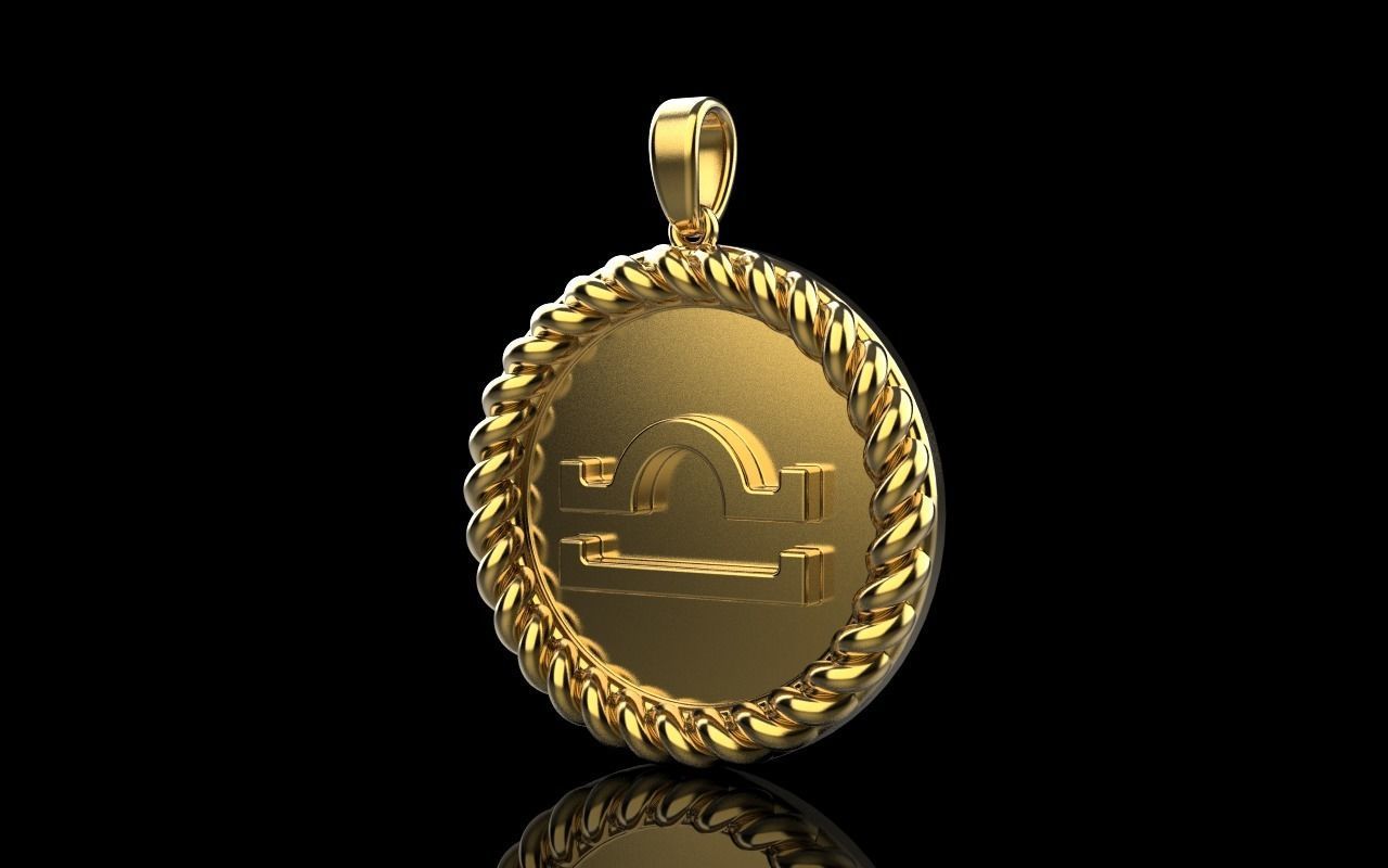 Zodiac sign libra model 856 3D print model_19