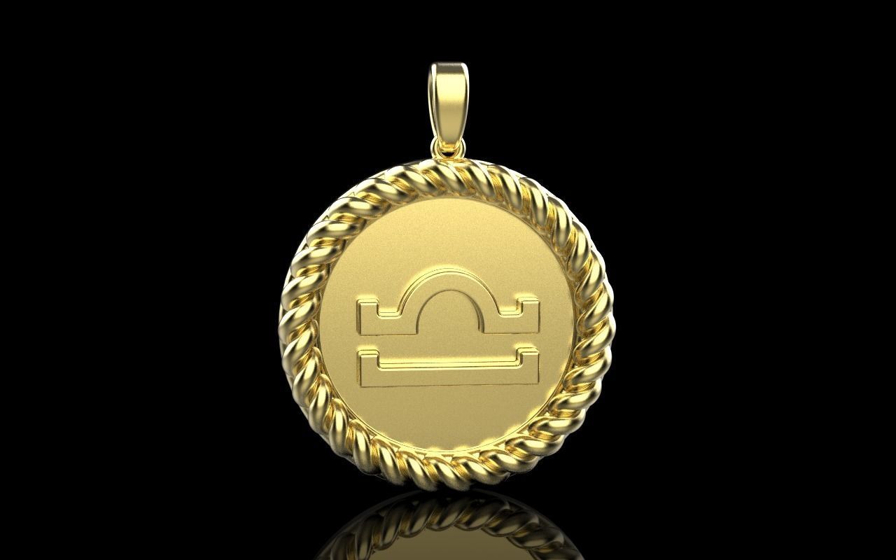 Zodiac sign libra model 856 3D print model_25