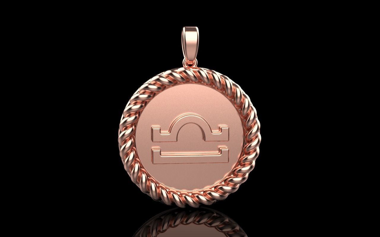 Zodiac sign libra model 856 3D print model_23