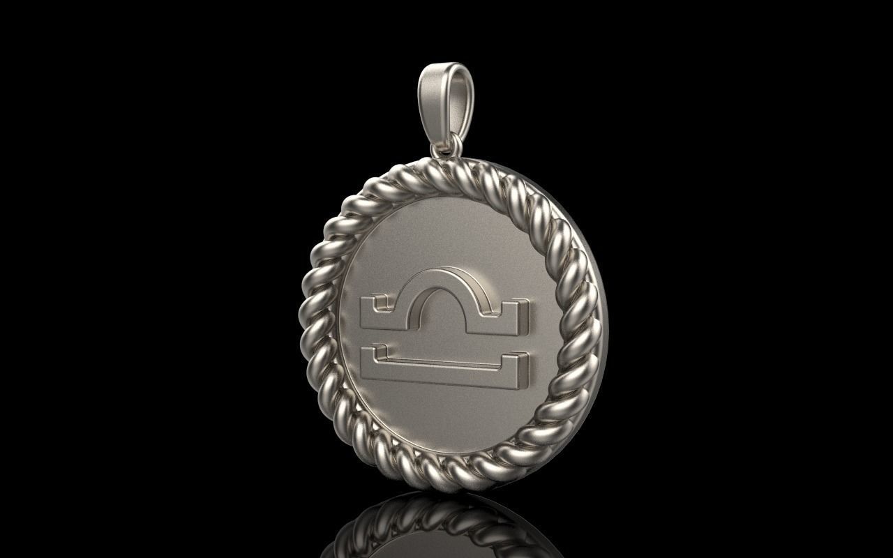 Zodiac sign libra model 856 3D print model_15