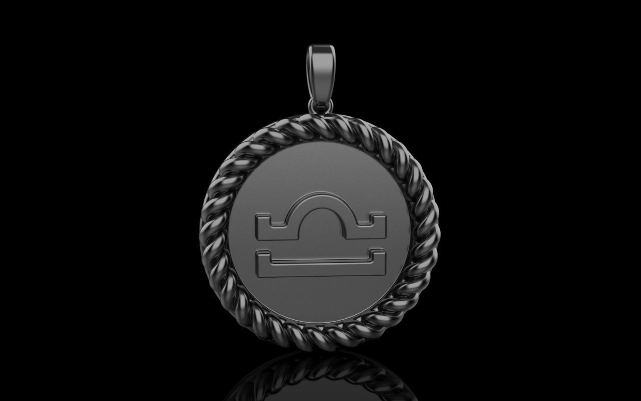 Zodiac sign libra model 856 3D print model_22
