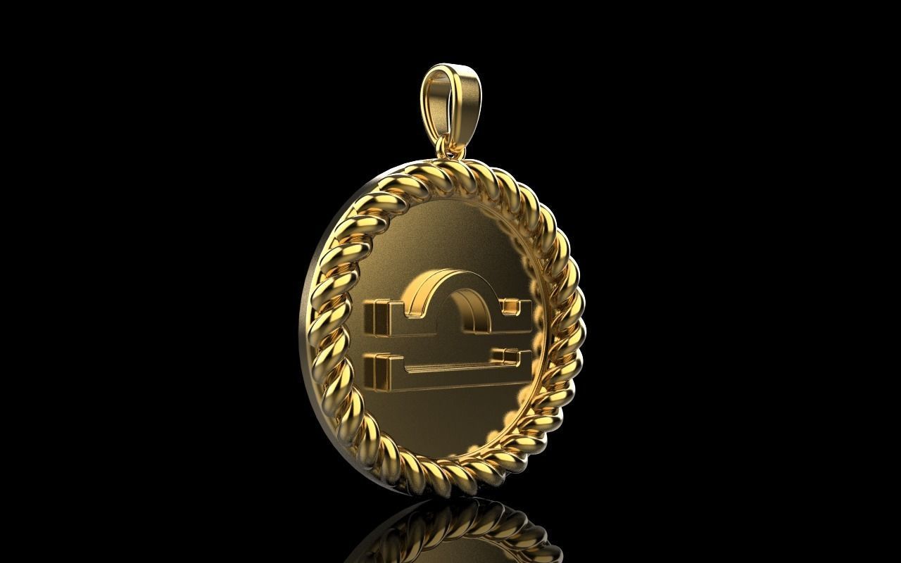 Zodiac sign libra model 856 3D print model_31