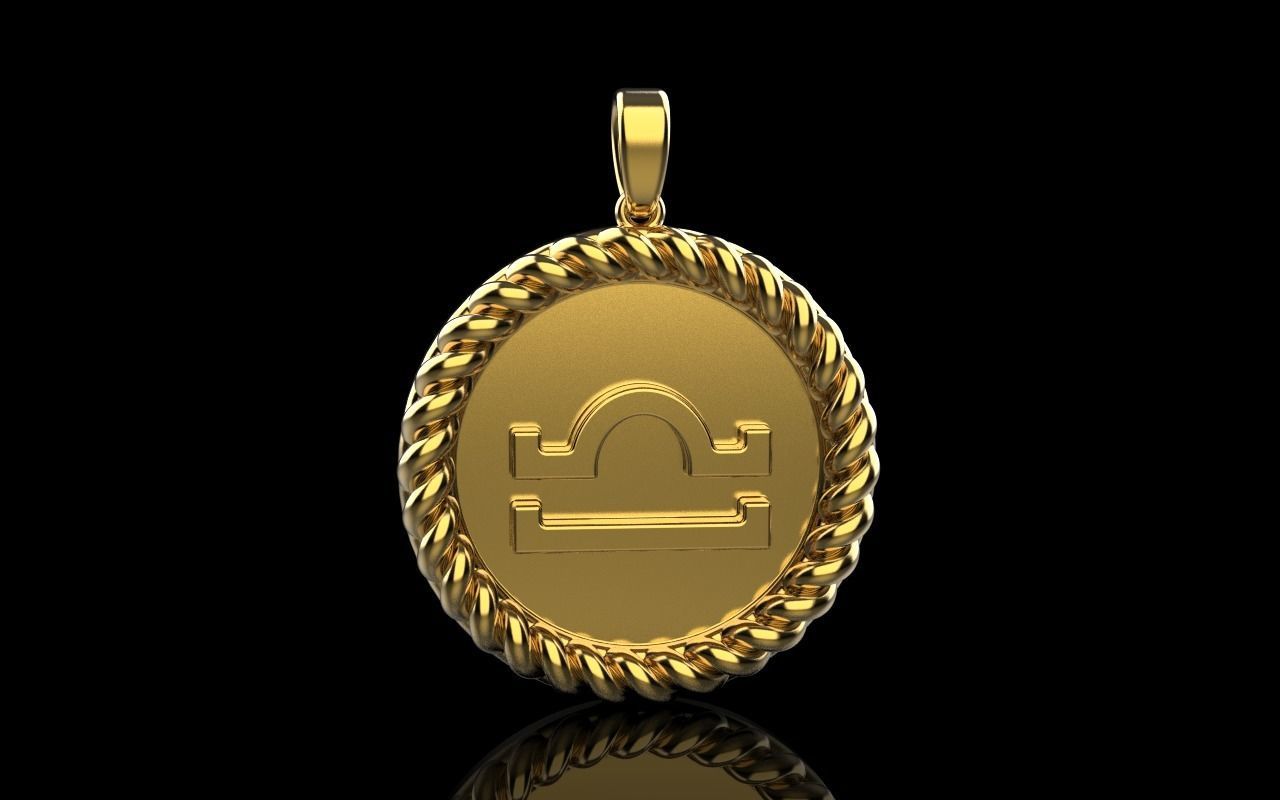 Zodiac sign libra model 856 3D print model_20