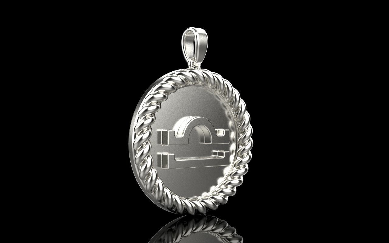 Zodiac sign libra model 856 3D print model_30