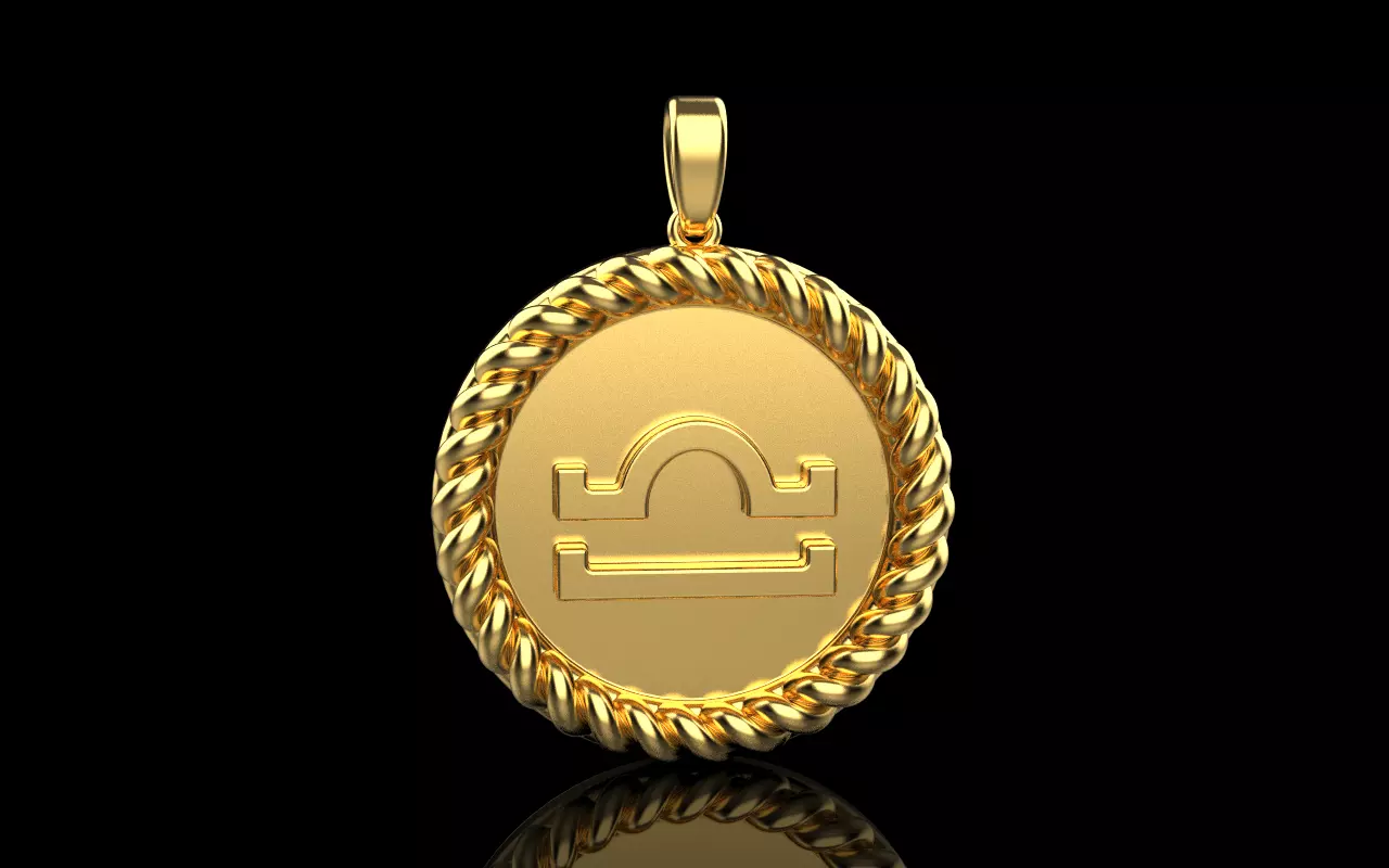 Zodiac sign libra model 856 3D print model_0