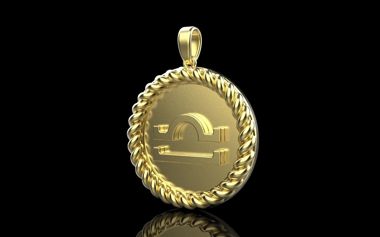 Zodiac sign libra model 856 3D print model_14