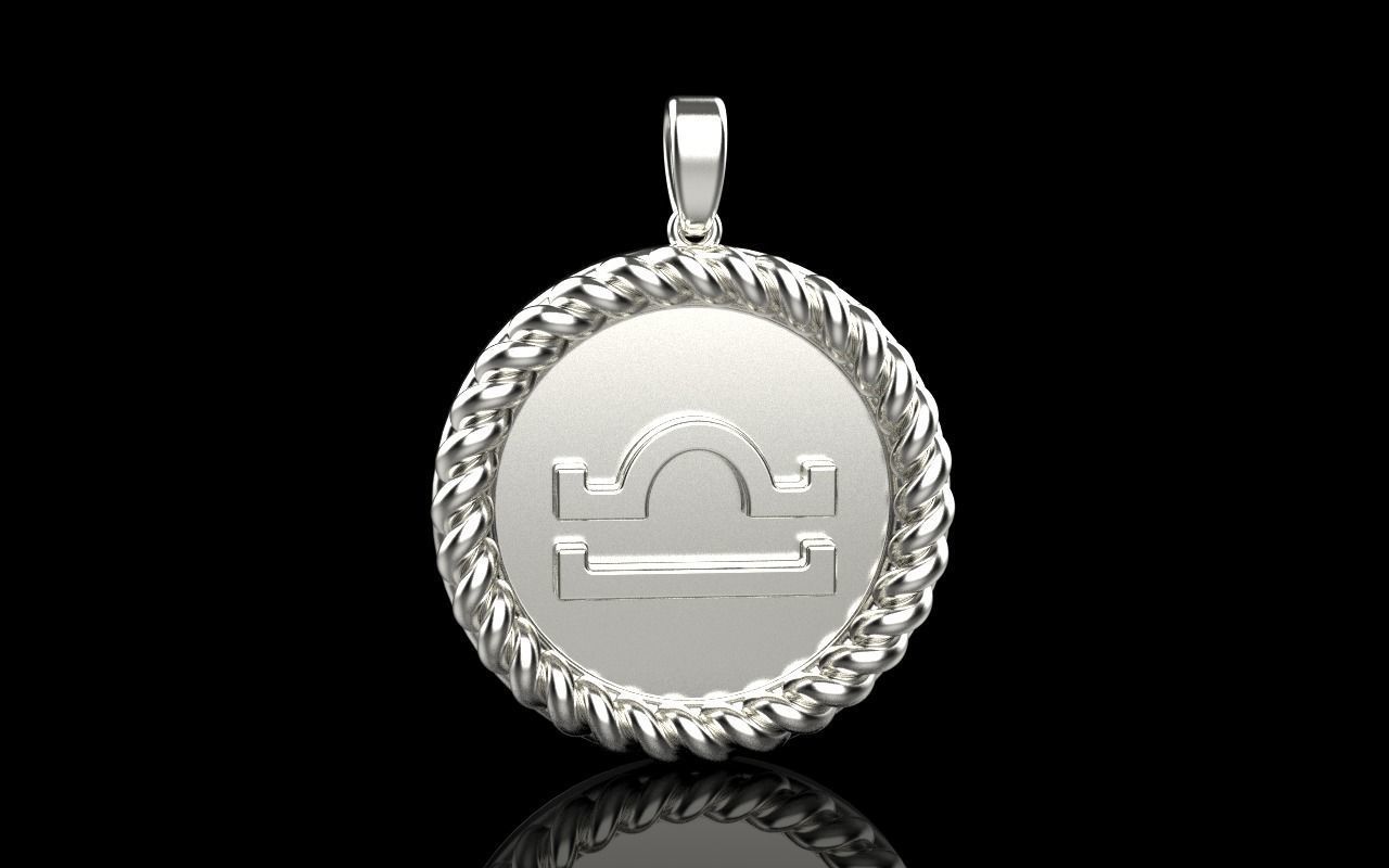Zodiac sign libra model 856 3D print model_21